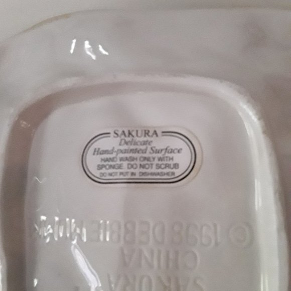 Vintage SAKURA Debbie Mumm Santa Claus Plate - Picture 5 of 6